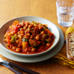 Comida a domicilio - Ragú de garbanzos  con verduras de la huerta