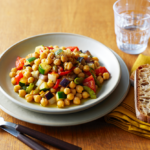Comida a domicilio - Ragú de garbanzos  con verduras de la huerta
