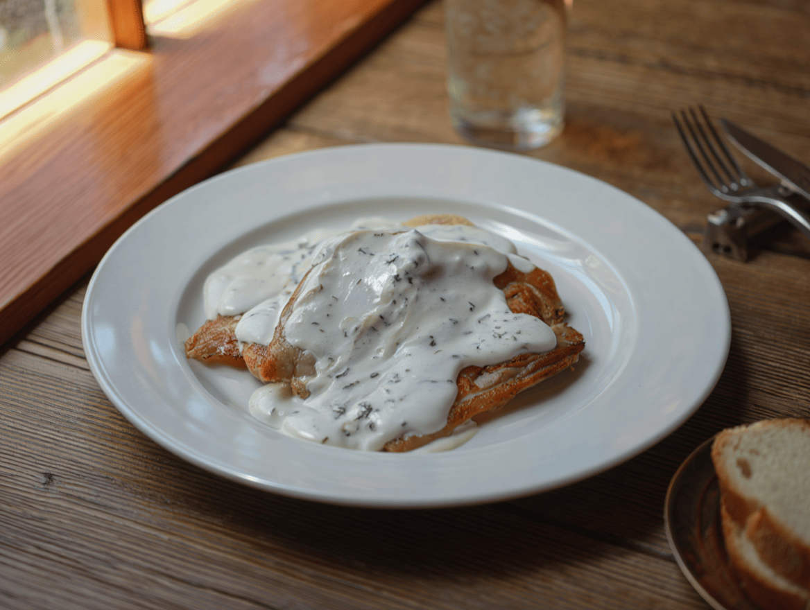 Contramuslos de pollo en salsa blanca Contramuslos de pollo en salsa blanca