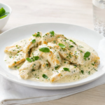 Comida a domicilio - Solomillos de pollo en salsa blanca
