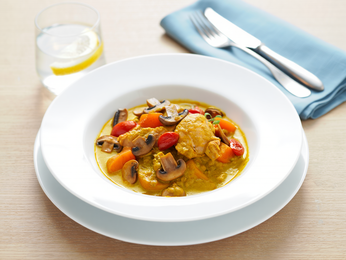 Arroz colombiano Ragú de pollo alla cacciatora