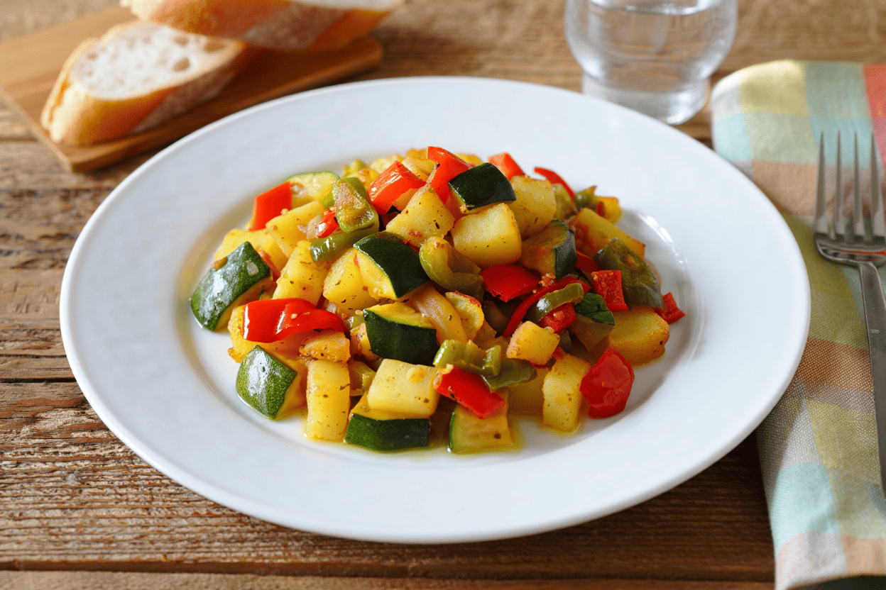 Arroz indonesio Fritada vegana aragonesa