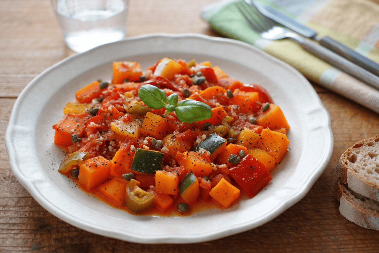 Arroz indonesio Pisto calabrese de calabaza