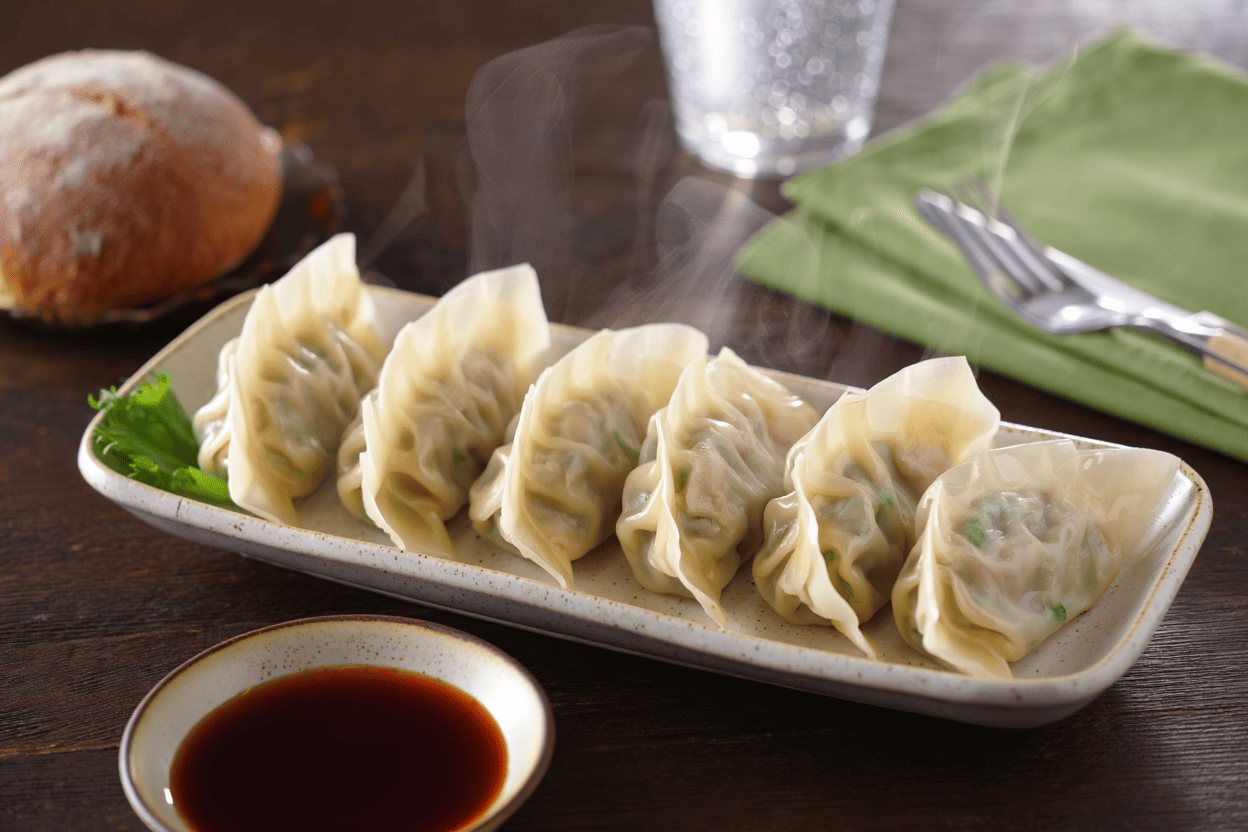 Gyozas de cerdo y verduras de La Grosella (1)