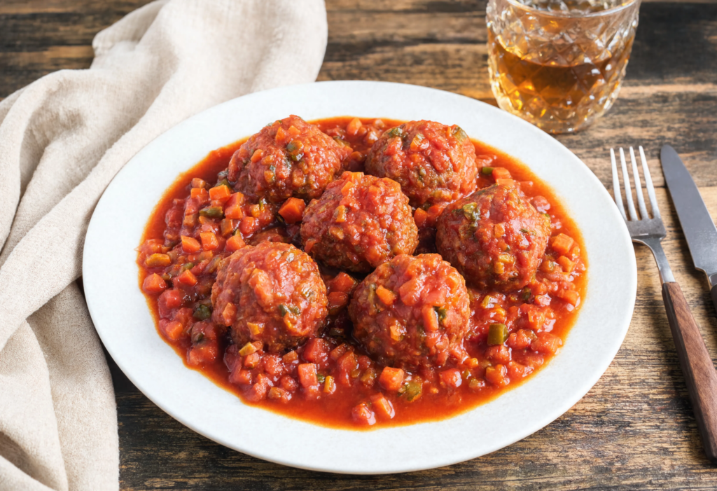 Albóndigas de atún a la riojana