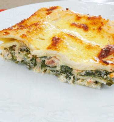 Lasaña de espinacas y salmón de La Grosella2