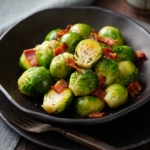 Comida a domicilio - Coles de Bruselas con bacon