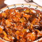 Comida a domicilio - Shakshuka vegana de berenjena