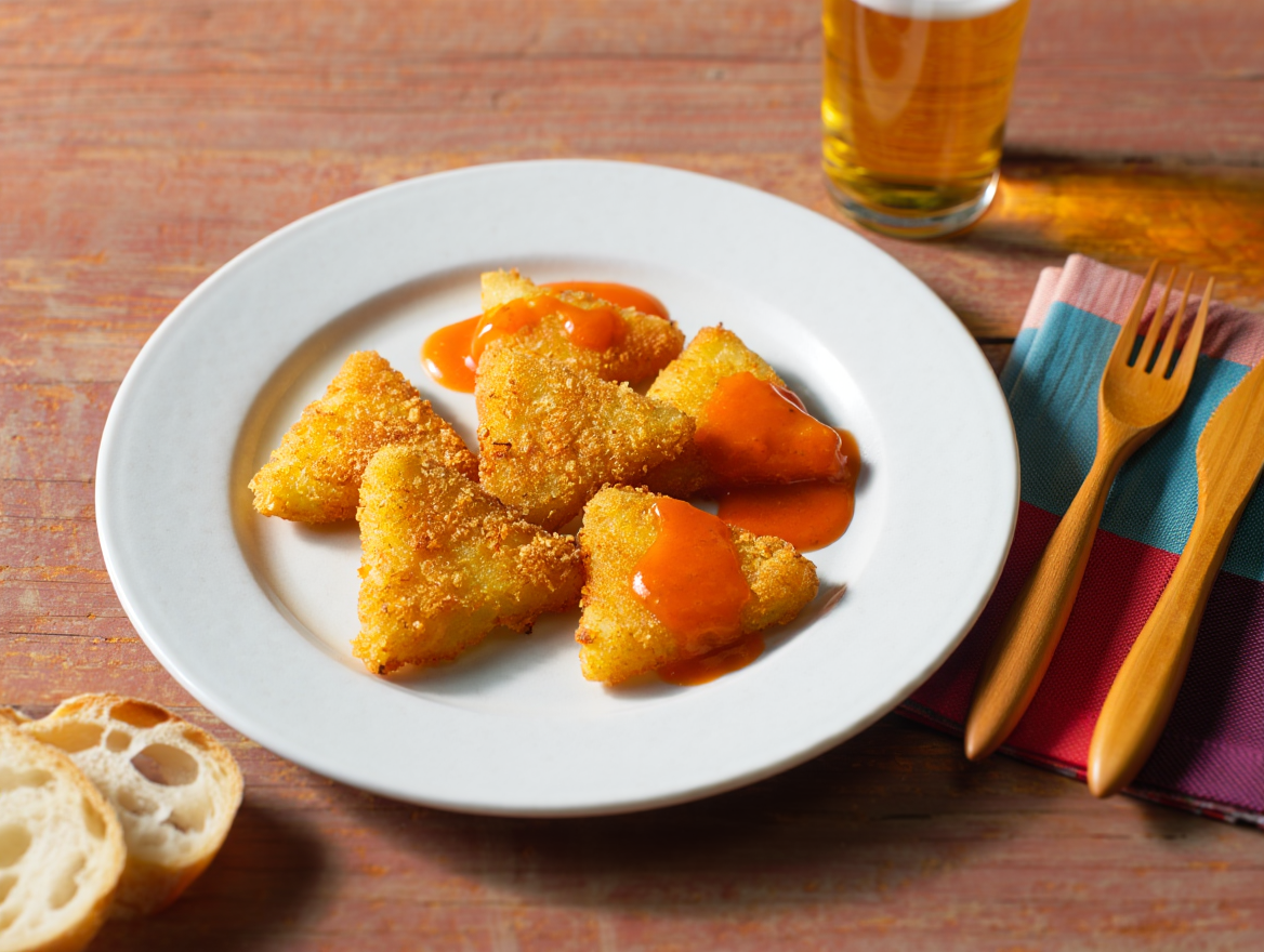 Delicias de patata con salsa gaucha Delicias de patata con salsa gaucha