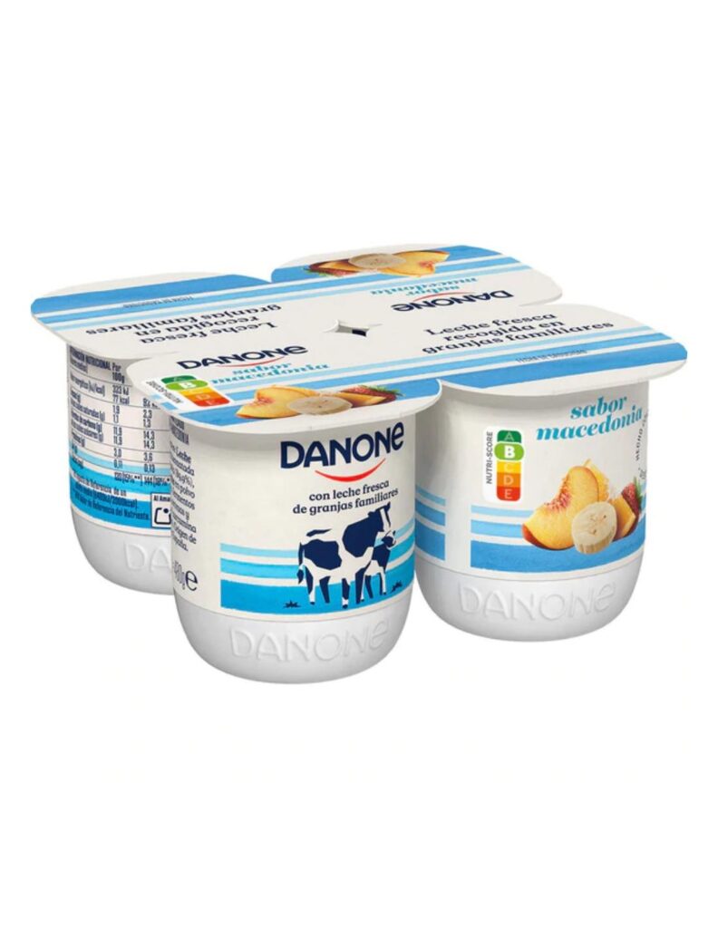 Yogur macedonia Danone