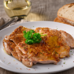 Comida a domicilio - Chuletas de pavo al ajillo