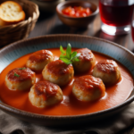 Comida a domicilio - Albóndigas suecas con salsa criolla