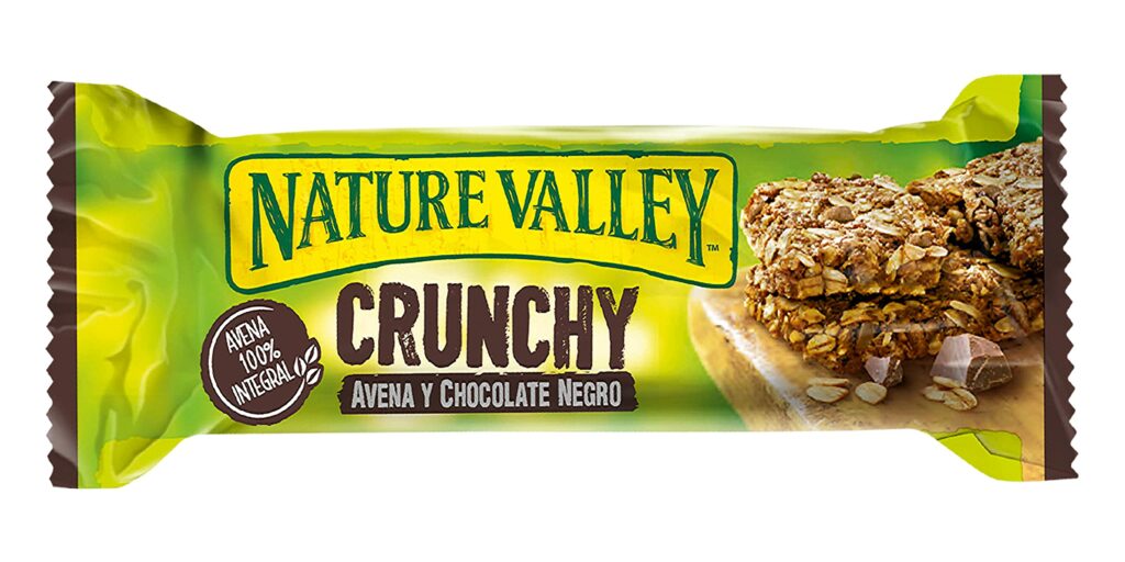 Barrita crunchy de avena y chocolate negro extra