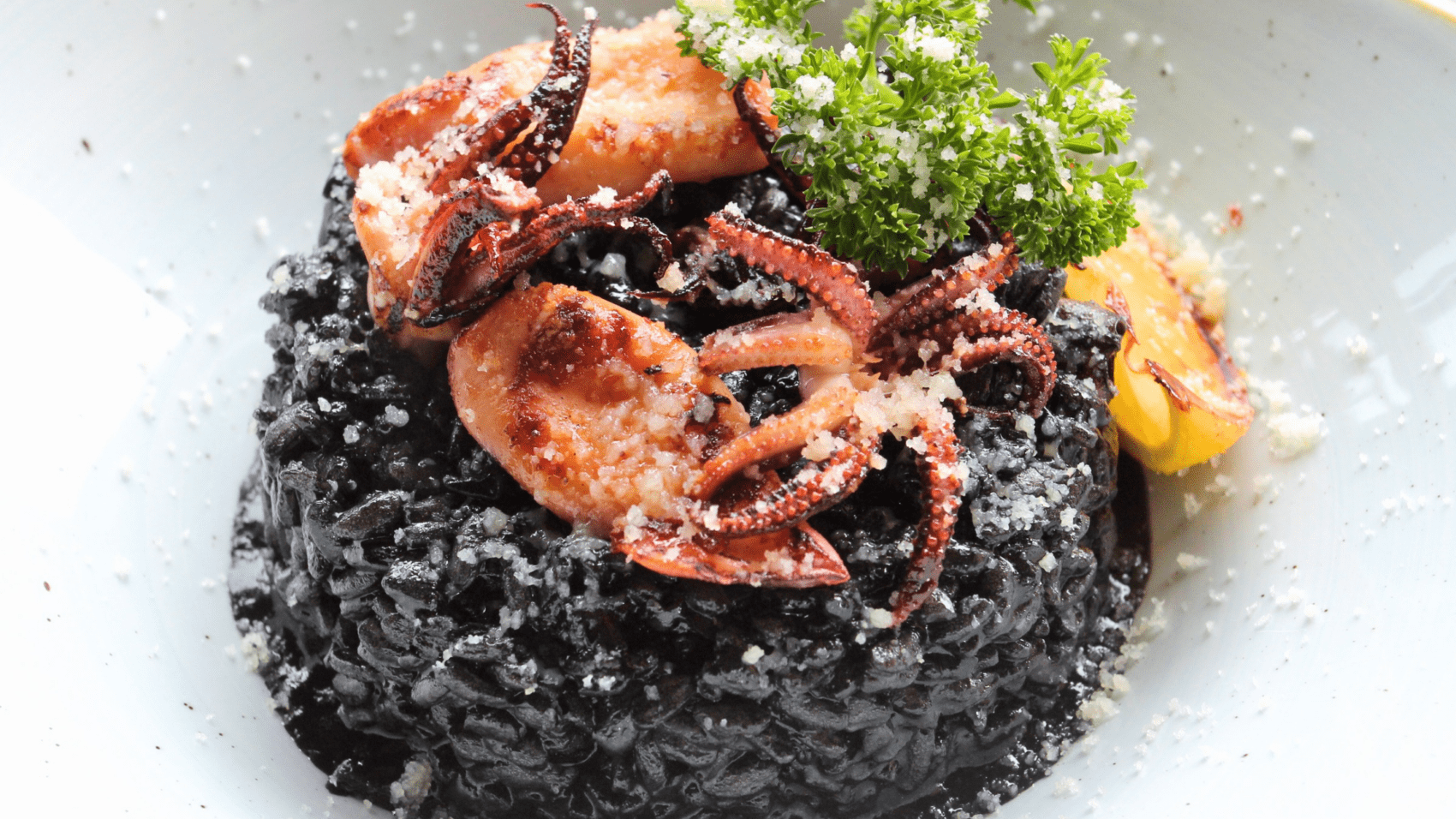 Arroz negro con calamares