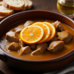 Comida a domicilio - Ragú de pavo a la naranja y mostaza a la antigua