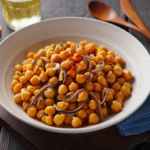 Comida a domicilio - Garbanzos con gulas al ajillo y pimentón