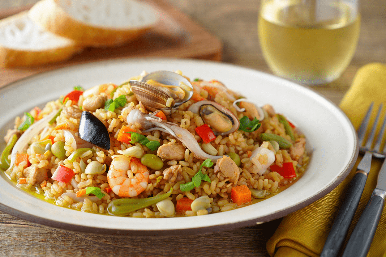 Arroz mar y tierra Arroz mar y tierra