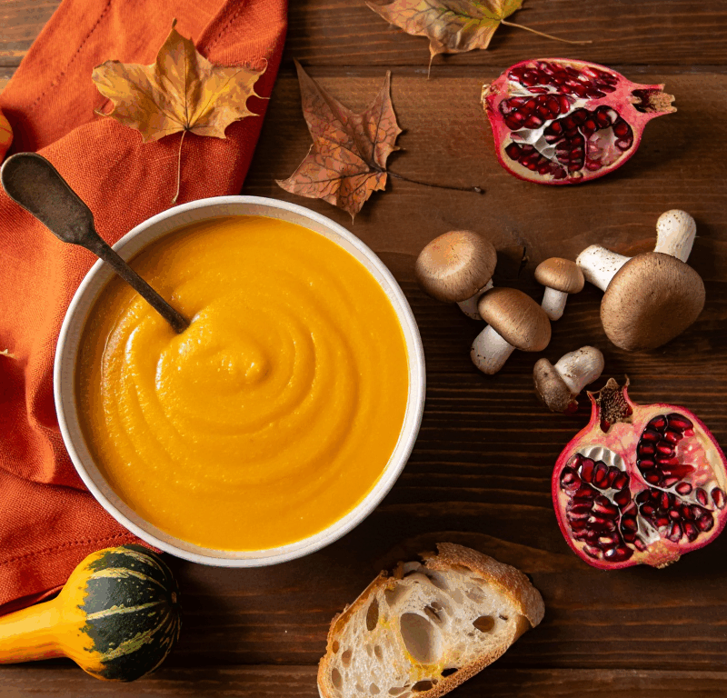 Receta de temporada: Crema suave de calabaza con jengibre
