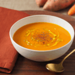 Comida a domicilio - Crema de boniato con calabaza y genjibre