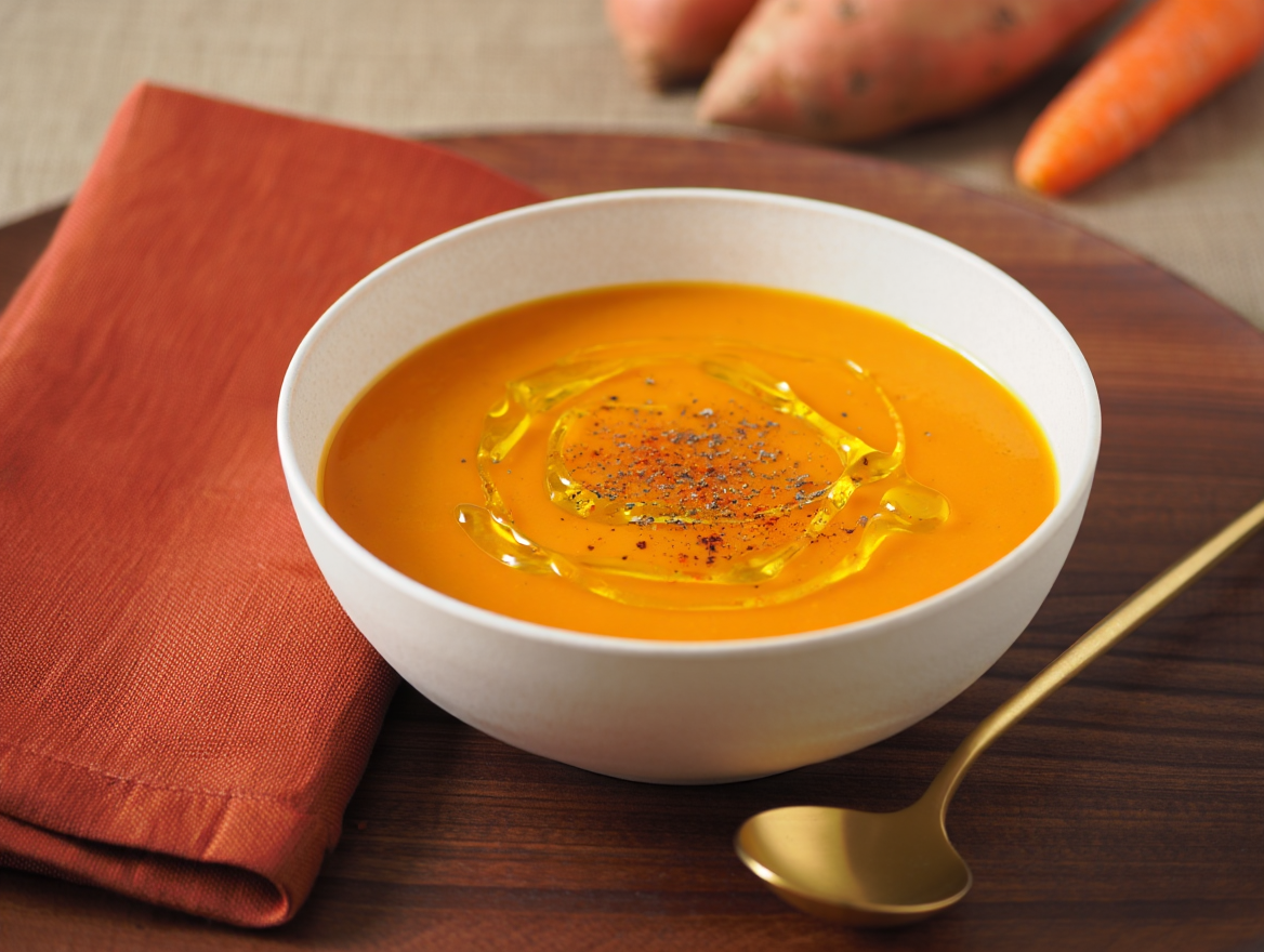 Crema de boniato y zanahoria de La Grosella