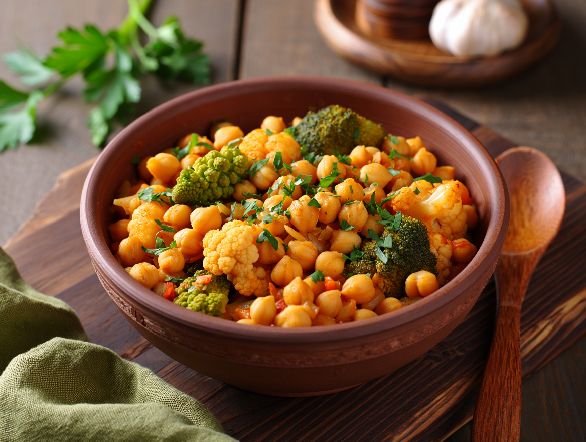 Garbanzos con tres coles Garbanzos con tres coles