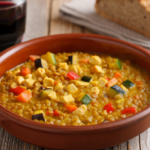 Comida a domicilio - Lentejas con pollo al curry