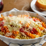 Comida a domicilio - Pasta gratinada con pollo y verduras