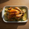 Pollo al horno con limón y hierbas
