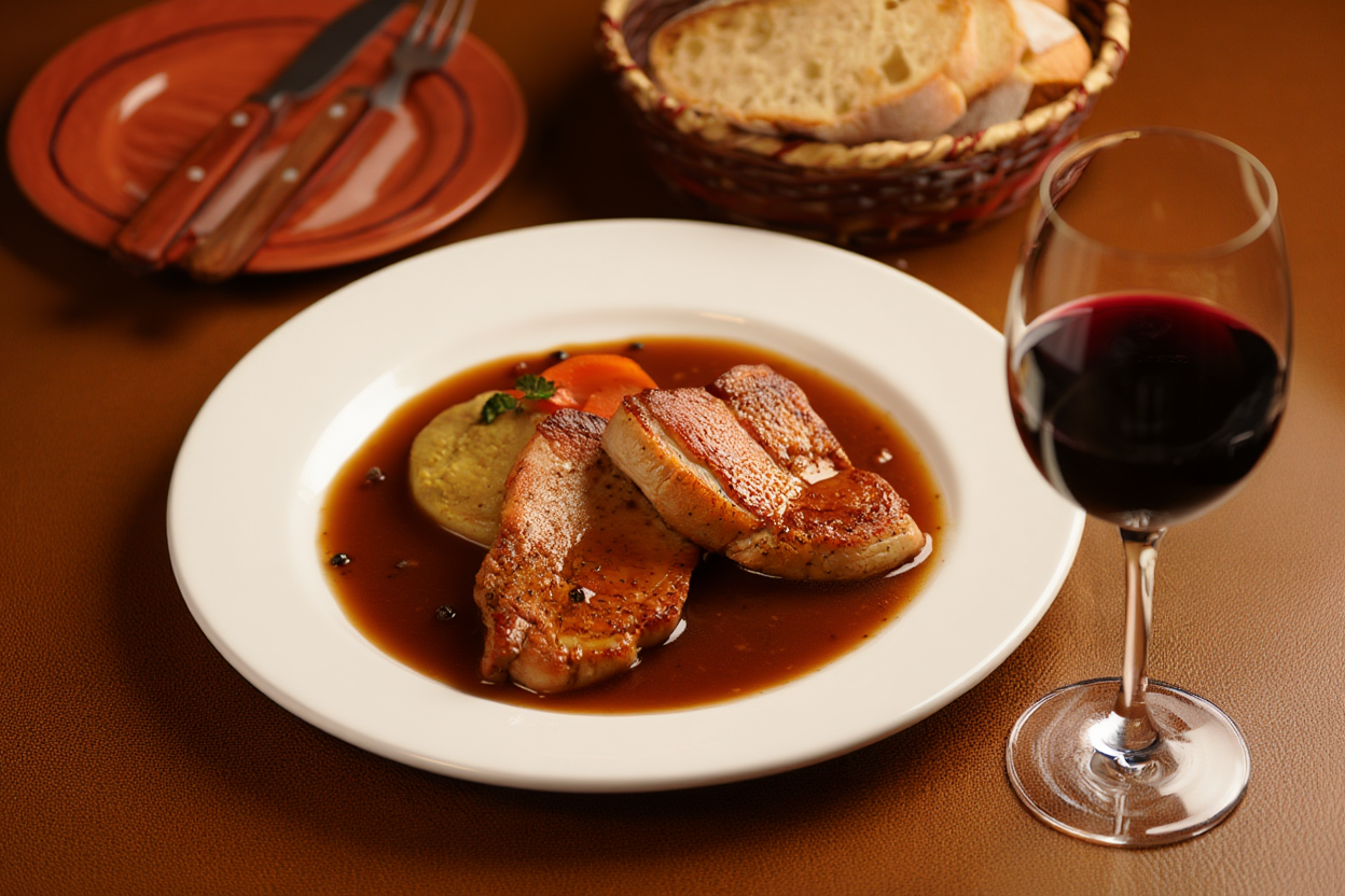 Aguja-de-cerdo-a-bajas-temperaturas-con-salsa-de-Brandy-de-La-Grosella