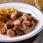 Comida a domicilio - Surtido de 4 salchichas con chucrut