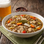 Comida a domicilio - Lentejas estofadas con pollo y verduras