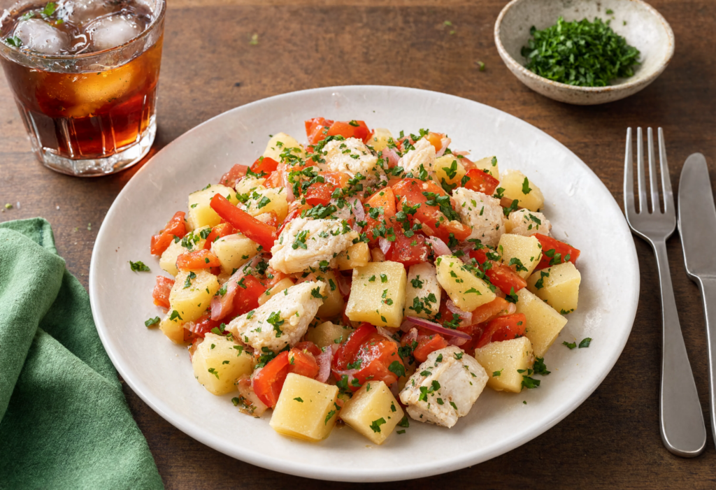 Ensalada de patata con Bacalao