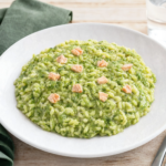 Comida a domicilio - Risotto cremoso de salmón y espinacas